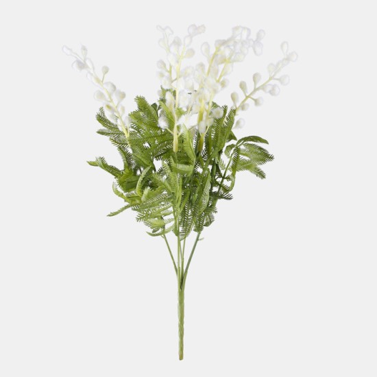 Artificial Mimosa Plants White 35cm Artificial Flowers